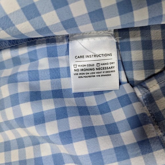 $125 Mizzen + Main Men`s Hampton Plaid Performance Shirt Size 2XL Trim Fit - Picture 4 of 6